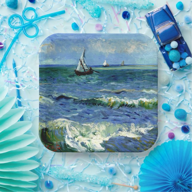 Van Gogh - Seascape Paper Plate (Party)