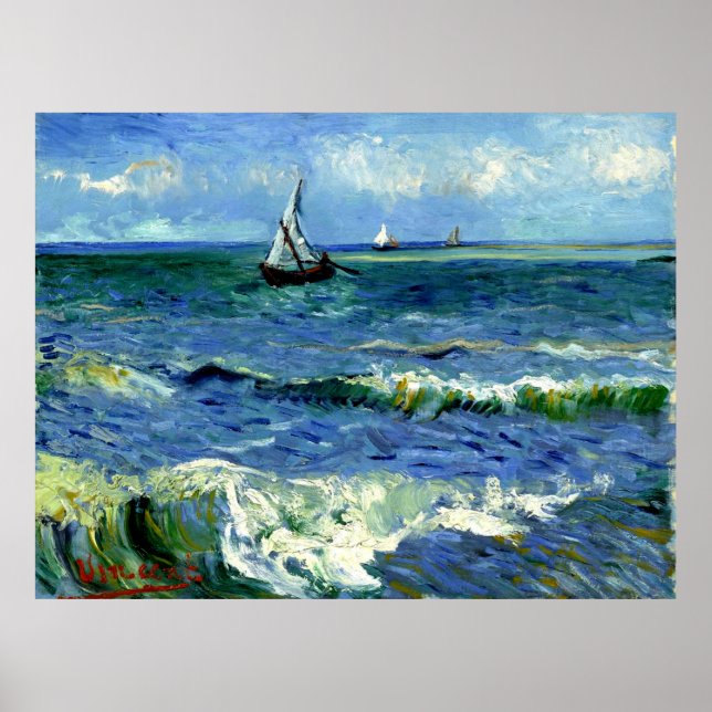 Van Gogh - Seascape Poster (Front)