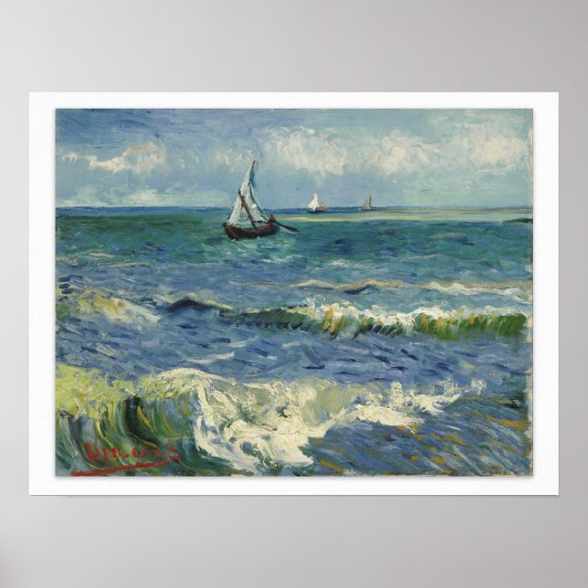 Van Gogh Seascape Poster (Front)