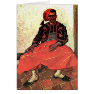 Van Gogh, Seated Zouave, Vintage Impressionism Art