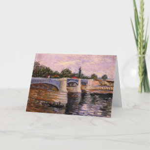 Van Gogh Seine River with Pont del Grande Jette Card