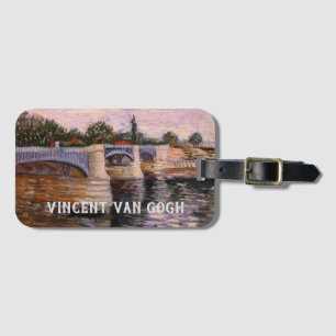 Van Gogh Seine River with Pont del Grande Jette Luggage Tag