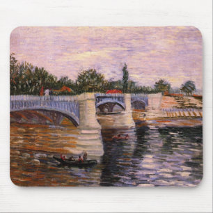 Van Gogh Seine River with Pont del Grande Jette Mouse Mat
