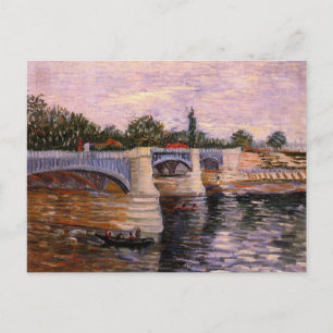 Van Gogh Seine River with Pont del Grande Jette Postcard