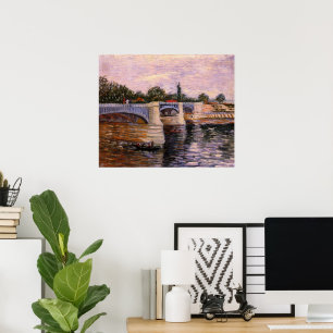 Van Gogh Seine River with Pont del Grande Jette Poster