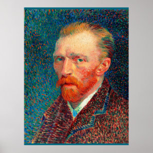 Van Gogh - Self-Portrait, 1887, Vincent van Gogh,  Poster