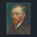Van Gogh Self Portrait Art Painting Postcard<br><div class="desc">Post-Impressionist Dutch Painter Van Gogh's Self Portrait Painting in Blue Tones</div>