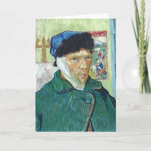 Van Gogh Self-portrait Bandaged Ear Art Painting Card