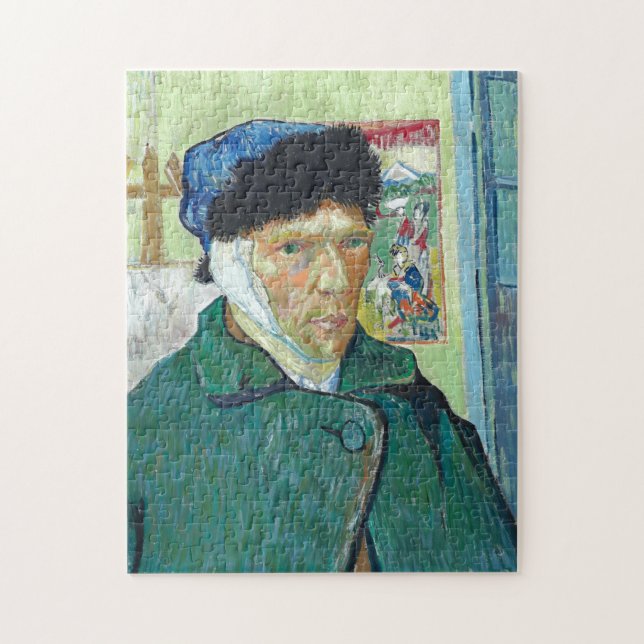 Van Gogh Self-portrait Bandaged Ear Art Painting Jigsaw Puzzle (Vertical)