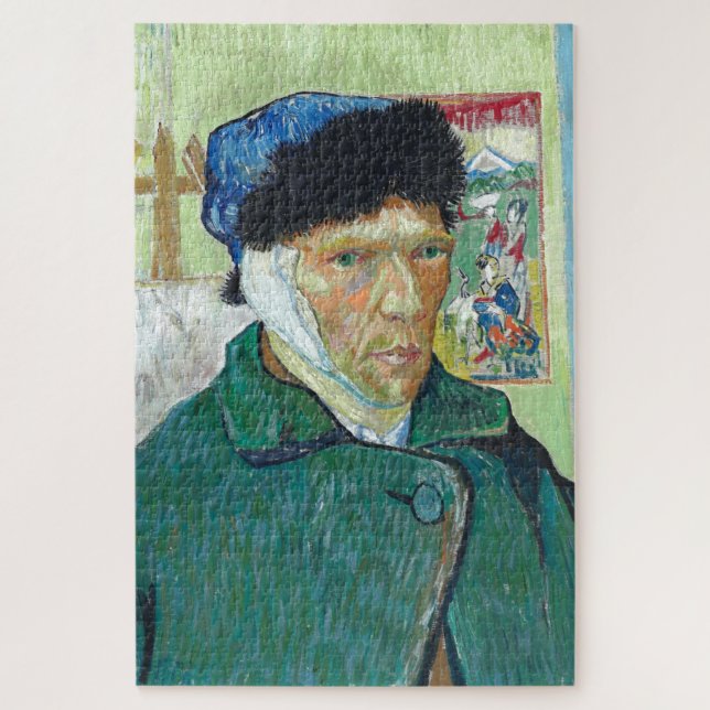 Van Gogh Self-portrait Bandaged Ear Art Painting Jigsaw Puzzle (Vertical)