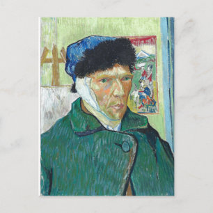 Van Gogh Self-portrait Bandaged Ear Art Painting Postcard