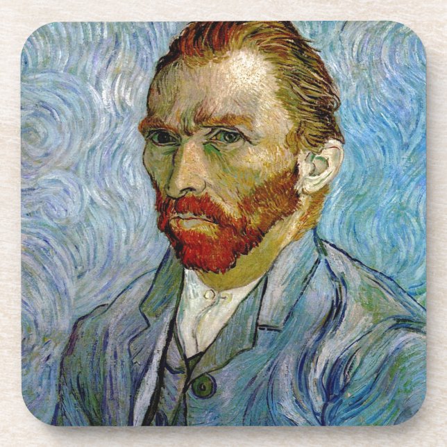 Van Gogh Self Portrait Coaster (Front)