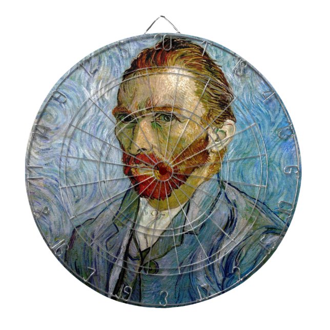 Van Gogh Self Portrait Dartboard (Front)