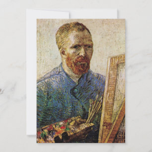 Van Gogh Self Portrait in Front of Easel