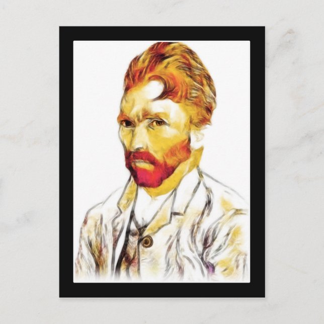 Van Gogh Self Portrait New Hair Do Postcard (Front)