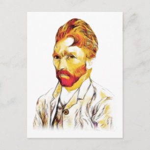 Van Gogh Self Portrait New Hair Do Postcard