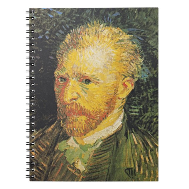 Van Gogh Self-Portrait Retro Notebook (Front)