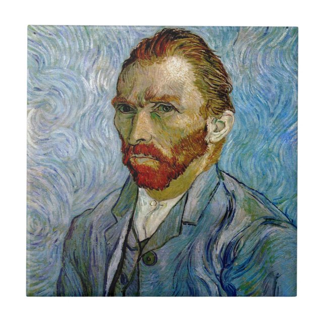 Van Gogh Self Portrait Tile (Front)