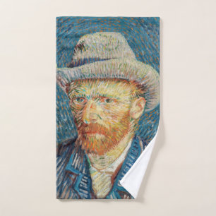 Van Gogh - Self Portrait with a Grey Felt Hat Bath Towel Set