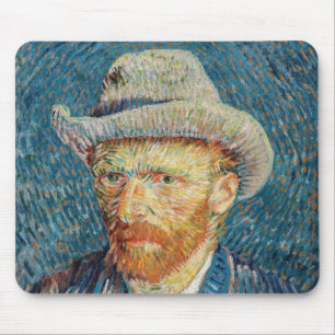 Van Gogh - Self Portrait with a Grey Felt Hat Mouse Mat