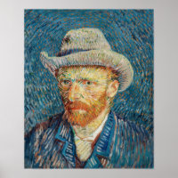 Van Gogh - Self Portrait with a Grey Felt Hat