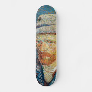 Van Gogh - Self Portrait with a Grey Felt Hat Skateboard
