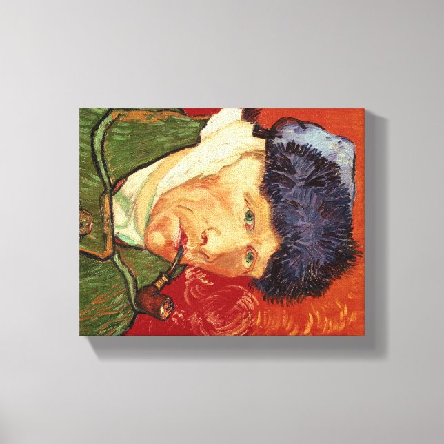 Van Gogh Self-portrait with Bandaged Ear and Pipe Canvas Print (Front)