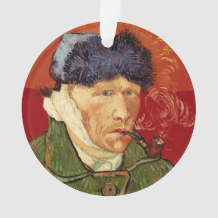 Van Gogh Self-portrait with Bandaged Ear and Pipe Ornament