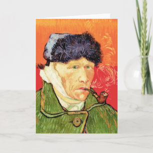 Van Gogh - Self Portrait with Bandaged Ear & Pipe Card