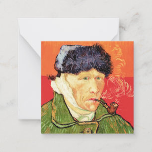 Van Gogh - Self Portrait with Bandaged Ear & Pipe Card