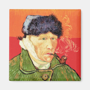 Van Gogh - Self Portrait with Bandaged Ear & Pipe Magnet