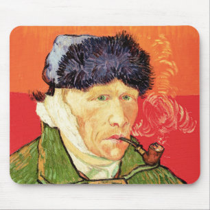 Van Gogh - Self Portrait with Bandaged Ear & Pipe Mouse Mat