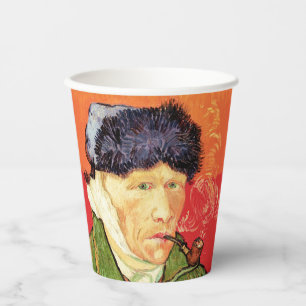 Van Gogh - Self Portrait with Bandaged Ear & Pipe Paper Cups
