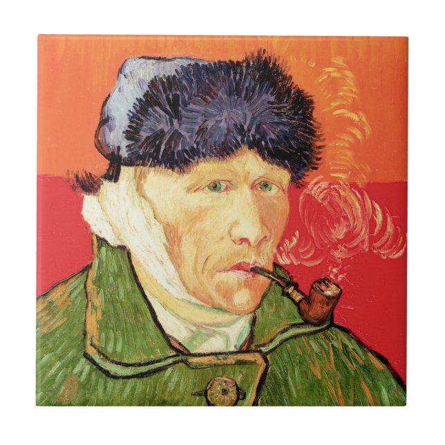 Van Gogh - Self Portrait with Bandaged Ear & Pipe Tile (Front)