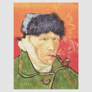 Van Gogh - Self Portrait with Bandaged Ear & Pipe Tissue Paper