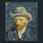 Van Gogh - Self-Portrait With Grey Felt Hat Poster<br><div class="desc">Self-Portrait With Grey Felt Hat by Vincent Van Gogh. For more poster-ready images from Zedign Art Series Book 36 "Vincent Van Gogh - Paintings & Drawings Vol 1",  visit https://books.zedign.com/zas/36.html</div>