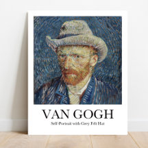 Van Gogh Self-Portrait with Grey Felt Hat