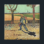 Van Gogh: Selfportrait on the Road Tarascon Magnet<br><div class="desc">Van Gogh: Self-portrait on the Road Tarascon (The painter on his way to work) artwork fridge magnet. VIRGINIA5050 (My Original Artwork) Creative and unusual gifts for all occasions at www.zazzle.com/virginia5050*</div>