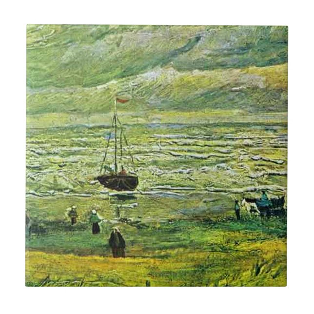 Van Gogh - Shores of Scheveningen, Tile (Front)