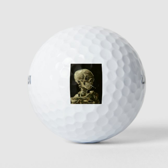 van gogh Skull Golf Balls (Front)