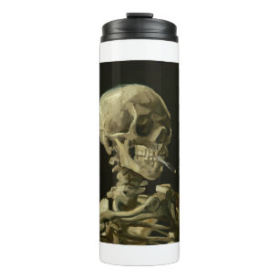 van gogh Skull Thermal Tumbler