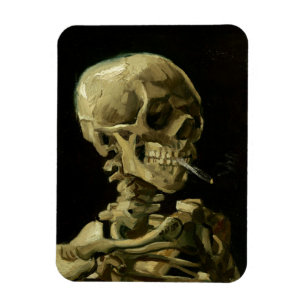 Van Gogh Skull with Burning Cigarette 1886 Magnet