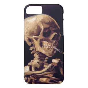 Van Gogh Skull with Burning Cigarette iPhone 8/7 Case
