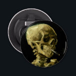 Van Gogh Smoking Skeleton Bottle Opener<br><div class="desc">Bottle Opener featuring Vincent van Gogh’s oil painting Skull of a Skeleton with Burning Cigarette (1885-86). A great gift for fans of Post-Impressionism and Dutch art!</div>