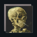 Van Gogh Smoking Skeleton Car Magnet<br><div class="desc">Car Magnet featuring Vincent van Gogh’s oil painting Skull of a Skeleton with Burning Cigarette (1885-86). A great gift for fans of Post-Impressionism and Dutch art!</div>