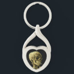 Van Gogh Smoking Skeleton Key Ring<br><div class="desc">Keychain featuring Vincent van Gogh’s oil painting Skull of a Skeleton with Burning Cigarette (1885-86). A great gift for fans of Post-Impressionism and Dutch art!</div>