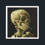Van Gogh Smoking Skeleton Napkin<br><div class="desc">Napkins featuring Vincent van Gogh’s oil painting Skull of a Skeleton with Burning Cigarette (1885-86). A great gift for fans of Post-Impressionism and Dutch art!</div>