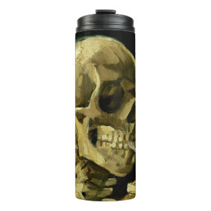 Van Gogh Smoking Skeleton Thermal Tumbler
