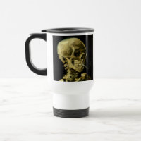 Van Gogh Smoking Skeleton