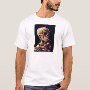 Van Gogh Smoking Skull T-Shirt